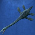 Elasmosaurus- Dive Royalty Free Stock Photo