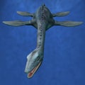 Elasmosaurus- Hunting Royalty Free Stock Photo