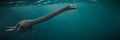Elasmosaurus, plesiosaur from the Late Cretaceous period, one of the longest necked animals to have ever lived, 3d science