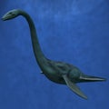 Elasmosaurus- Swim Royalty Free Stock Photo