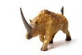 Elasmotherium isolated on white background Royalty Free Stock Photo