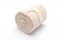 Elastic ACE compression bandage warp unwrapped Royalty Free Stock Photo