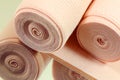 Elastic bandage roll. Royalty Free Stock Photo