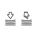 Elastic icon. Resilience material sign. Quality design element. Vector on isolated white background. EPS 10