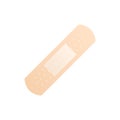 Medical plaster. Adhesive bandage. Isolated on white background. Vector illustration Royalty Free Stock Photo