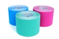 Elastic therapeutic tapes Royalty Free Stock Photo