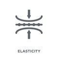 Elasticity icon from Elasticity collection. Royalty Free Stock Photo
