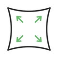 Elasticity icon vector image.