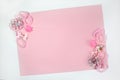 Elastics and hairpins for a little fashionista in pink colors Royalty Free Stock Photo