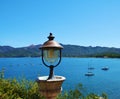 Elba island, iron lamp, hills, ships, sea, boats, in Italy, Europe