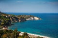 Elba Island, rugged coast cliffs and transparent turquoise water, Italy, Tuscany.