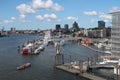 Elba river in Hamburg. Germany. Viev from the philharmonic building