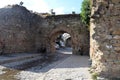 Elbasan castle wall and gate albania
