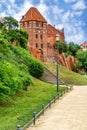 Elbe Gate with view to the old town of TangermÃÂ¼nde Royalty Free Stock Photo