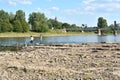 The Elbe near Magdeburg Royalty Free Stock Photo