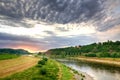 Elbe river valley in Germany Royalty Free Stock Photo