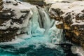 Elbow falls in winter coverings