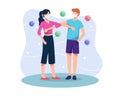 Elbow greeting concept illustration Royalty Free Stock Photo