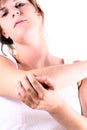 Elbow In Pain Royalty Free Stock Photo