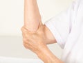 Elbow pain and muscle strain