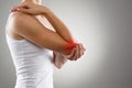 Elbow pain Royalty Free Stock Photo