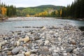 Elbow river valley in autumn Royalty Free Stock Photo