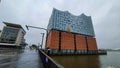 The Elbphilharmonie on the Grasbrook peninsula of the Elbe River.