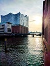 Elbphilharmonie at sunset