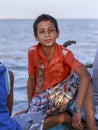 Elbrus lake,Egypt - JULY 24 ,2015:Young Egyptian boy.