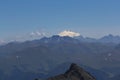 Elbrus mount far away