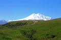 Elbrus mountain is highest peak of Europe Royalty Free Stock Photo