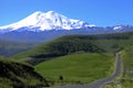 Elbrus mountain is highest peak of Europe Royalty Free Stock Photo