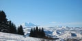 Elbrus mountain is highest peak of Europe Royalty Free Stock Photo