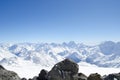 Elbrus mountains view Royalty Free Stock Photo