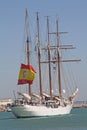 Elcano, Flagship of the Spanish navy.