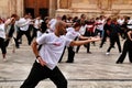 People practicing Tai Chi in Elche