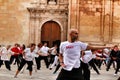 People practicing Tai Chi in Elche