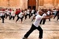 People practicing Tai Chi in Elche