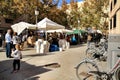 Local ecological market in the Raval neighborhood in Elche