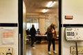 Citizens voting in a polling station in Spain