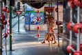 Elche, Alicante, Spain- street in the center of the city at sunrise