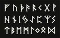 The Elder Futhark runes.