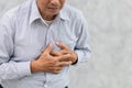 Elder Heart Attack or Stroke. Royalty Free Stock Photo