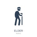 elder icon in trendy design style. elder icon isolated on white background. elder vector icon simple and modern flat symbol for Royalty Free Stock Photo