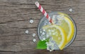 Elder lemonade with ice
