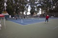 Elder people playing Tennis in San Jose