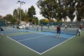 Elder people playing Tennis in San Jose