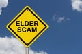 Elder Scam Warning Sign Royalty Free Stock Photo