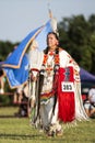 Elder Shawnee Indian Woman at Pow-wow Royalty Free Stock Photo