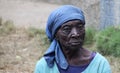 Elder woman in village